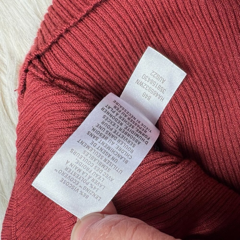 Halogen Women's Ribbed Wrap Front Knit Top - Picture 5 of 5